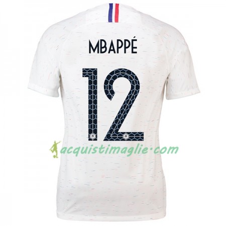 Divisa di Calcio Francia Mbappe 12 Donna Trasferta Mondiali 2018